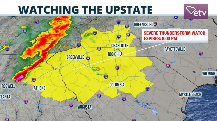 Severe Thunderstorm Watch until 8 PM