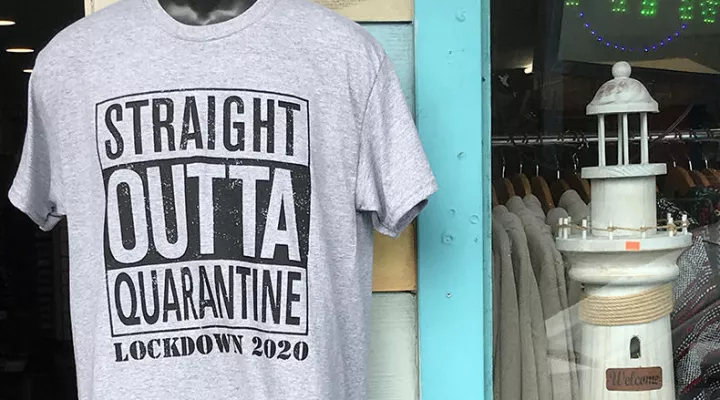 Straight Outta Quarantine Lockdown 2020 t-shirt