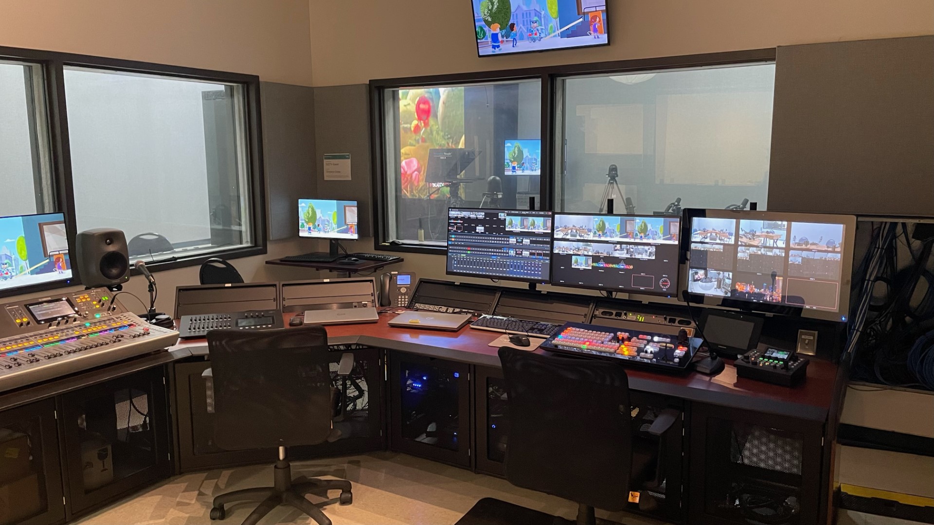 photo of SCETV control booth