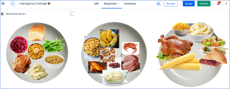 graphic showing 3 plates with various food items on them