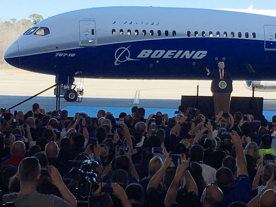 President Donald Trump at Boeing South Carolina | Stories | February 20 ...