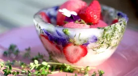 Strawberry Rhubarb Sorbet in Ice Bowls: asset-mezzanine-16x9