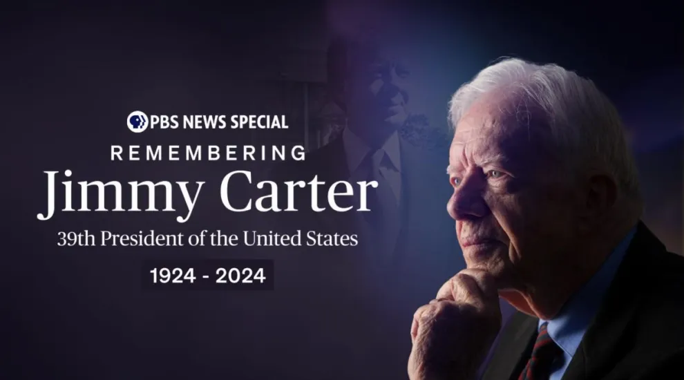 image of former president carter with broadcast details