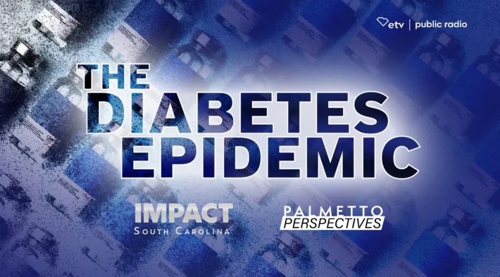 text reads the diabetes epidemic with both broadcast logos