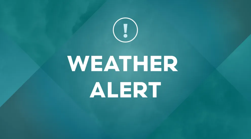 image that reads weather alert