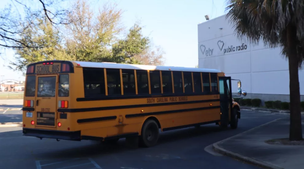 photo of school bus at SCETV