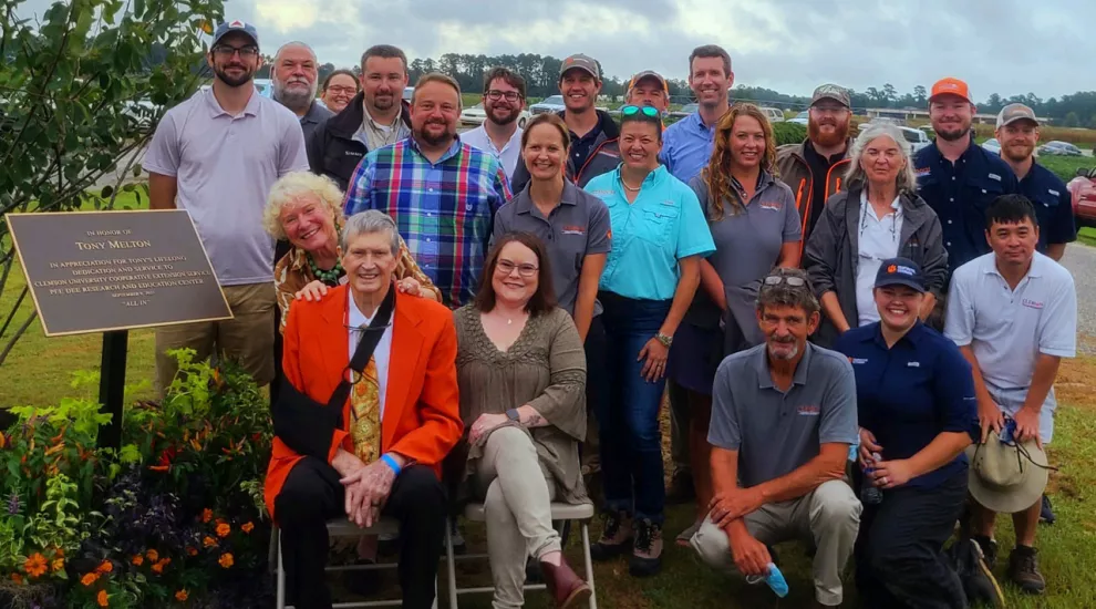 Tony Melton and Clemson Extension Agents