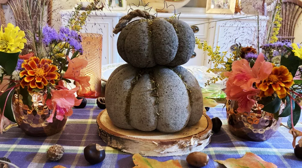 Hypertufa Pumpkins