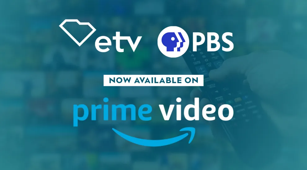 logos of etv and pbs above text that reads now streaming on prime video