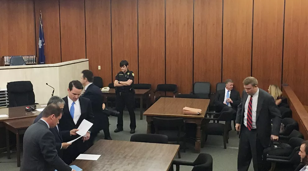 Former Rep. Jim Merrill, R-Charleston, in Judge Robert Hoods Columbia courtroom on Sept. 1, 2017.