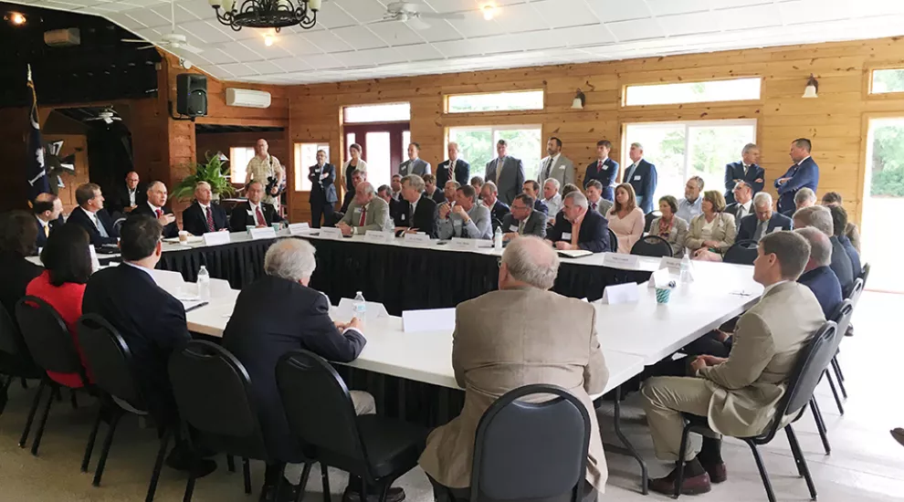 EPA Administrator Scott Pruitt meets with South Carolina elected officials and farmers on July 24, 2017.