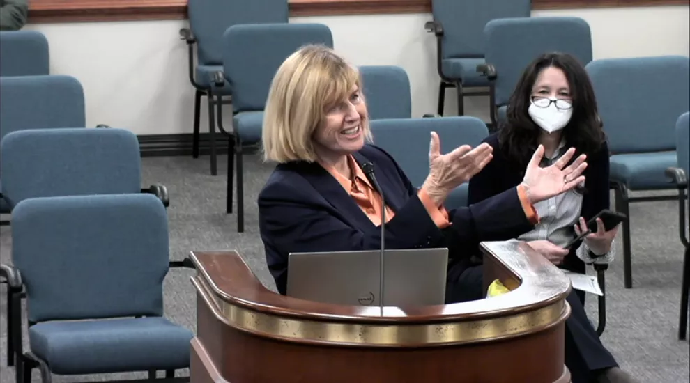 State Superintendent of Education Molly Spearman briefs state senators on the challenges facing students nearly a year since the pandemic altered the education system in the state.