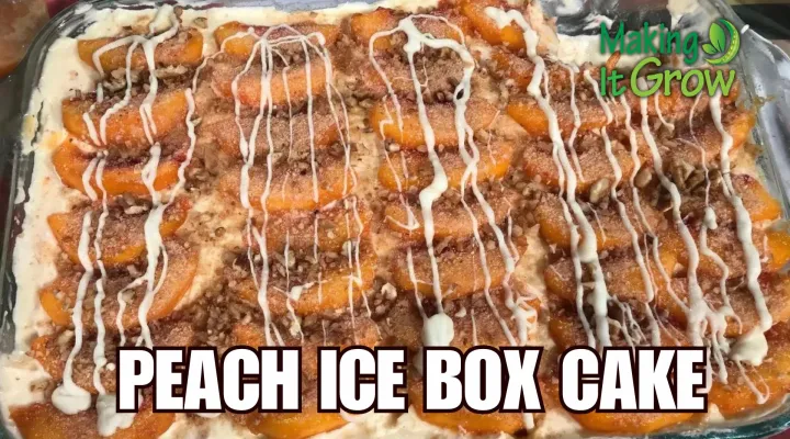 Peach Ice Box Cake