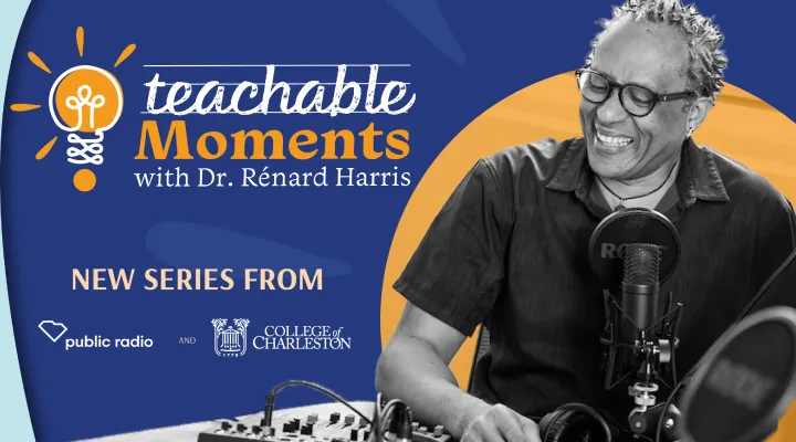 image of dr. renard harris with teachable moments logo