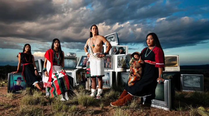 Photo of Native American family 