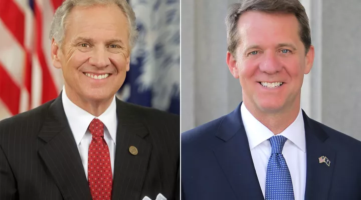 Republican Gov. Henry McMaster, left, and Democratic state Rep. James Smith, D-Columbia