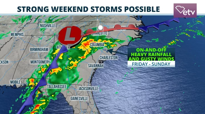 Periods of showers and thunderstorms likely to start off 2021 