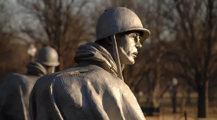  The Korean War Memorial in Washington, D.C.