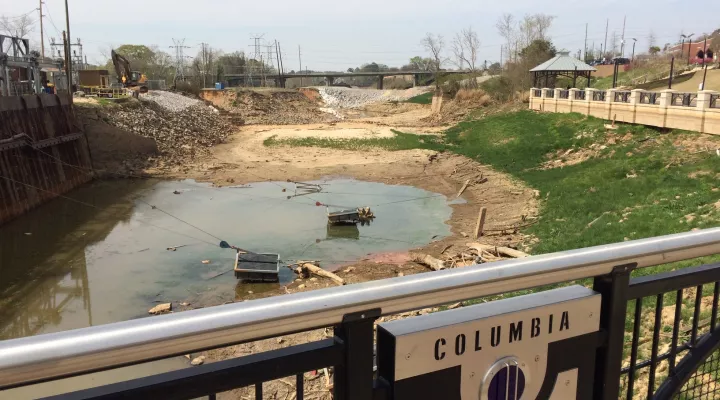  The Columbia Canal, partially empty for six years since the great flood of 2015, is on the verge of repairs to strengthen the city's water supply. 