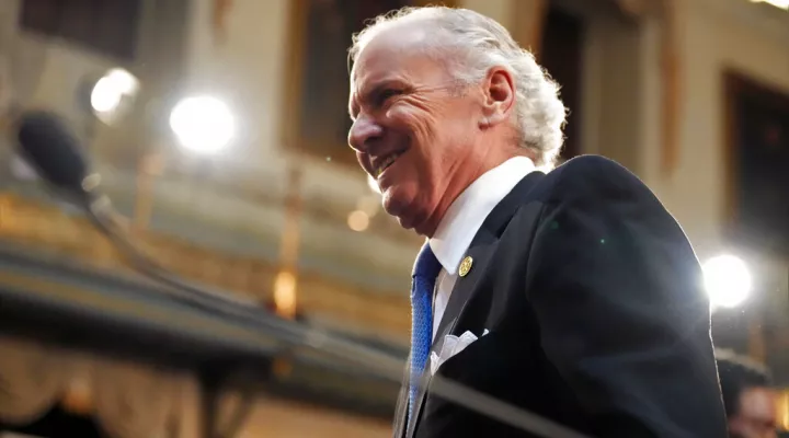 South Carolina Gov. Henry McMaster approaches the podium in the state House chamber ahead of his State of the State address on Wednesday, Jan. 19, 2022, in Columbia, S.C. (AP Photo/Meg Kinnard)